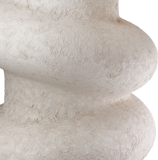 ArteLibre Διακοσμητικό Βάζο Κεραμικό Ring Γκρι Φ15xΥ31cm 14τμχ
