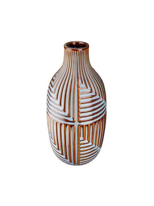 ArteLibre Decorative Vase Batista Blue 14x14x28cm