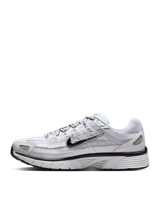P-6000 Chunky Sneakers White / Black / Silver