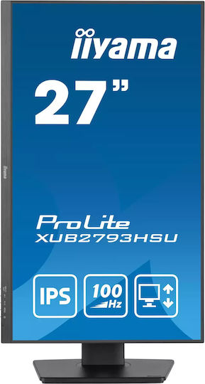 Iiyama ProLite XUB2793HSU-B7 IPS Monitor 27" FHD 1920x1080 mit Reaktionszeit 1ms GTG