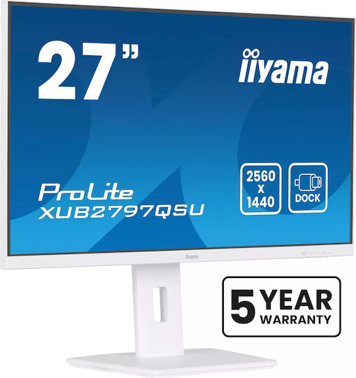 Iiyama ProLite XUB2797QSU-W2 IPS Monitor 27 Zoll QHD 2560x1440 Weiß