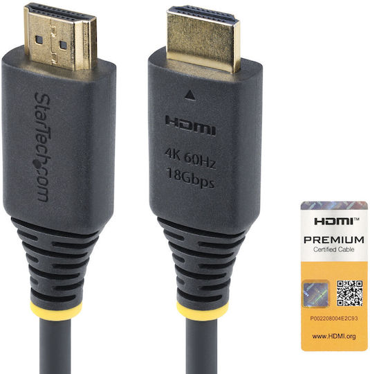 StarTech HDMI 2.0 Premium High Speed 4K 60Hz HDR Cable HDMI male - HDMI male 1m Μπλε