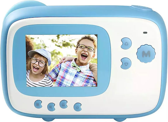 AgfaPhoto Realikids Kinderkamera 10MP mit Thermodruck Blau
