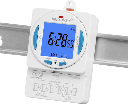 Цифров реле таймер Sinotimer 250VAC/10A 50/60Hz TM6338H2-30D