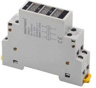 Sinotimer Voltmeter Three-Phase Measures AC Voltage 80-500V SDM010