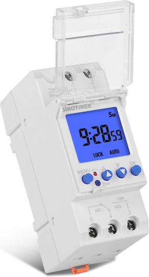 Programmable Timer 1 Second Sinotimer Timer Switch Programmable Illuminated 230v 16a Tm928sakl