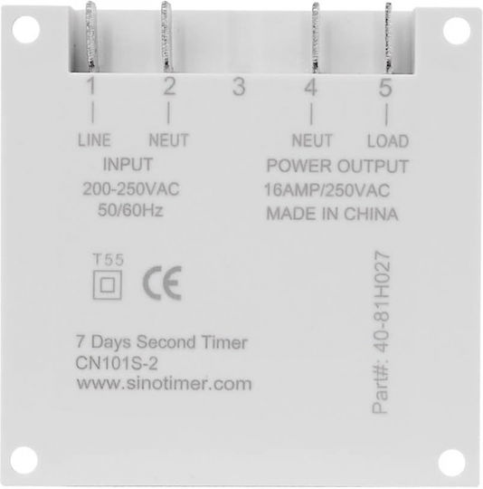 Sinotimer Digital Timer 1 Second Interval 230v Programmable Lcd Digital Timer 7-day Weekly Use Cn101s-2