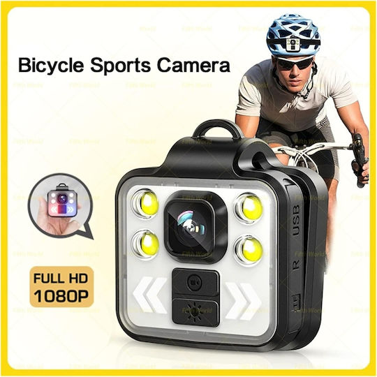 Portable Mini Camera 1080p Fhd Video Recording Led Flashlight Alert Mode Any Situation