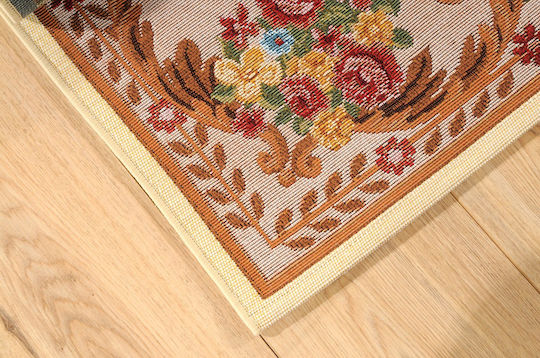 Tzikas Carpets Battu Set Modern Schlafzimmer-Teppichsets Synthetisch,Polyester/Cotton/Leather Mehrfarbig 302-0-398-01025-103 3Stück