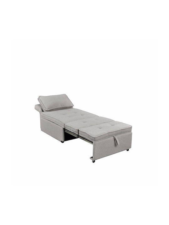 Sleep Πολυθρόνα Κρεβάτι Γκρι 78x87x80cm
