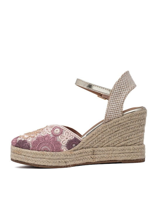 Women's Platform Espadrilles Pink