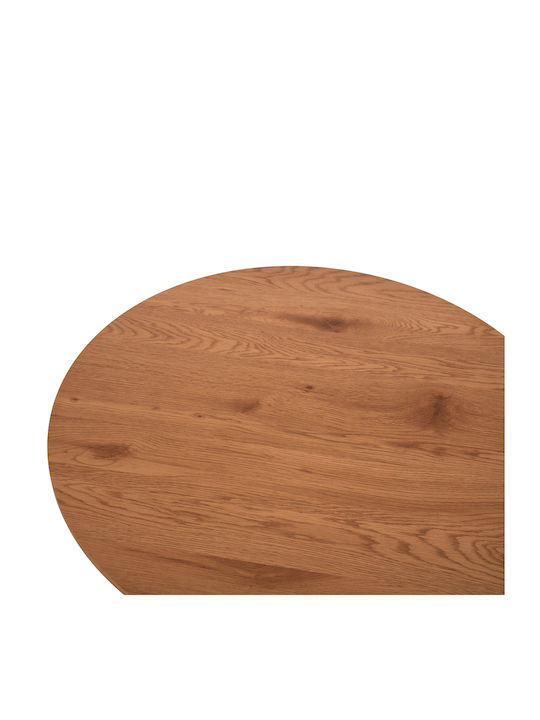 Round Side Table Talbert Wooden Natural Wood 2pcs L43xW43xH45cm.