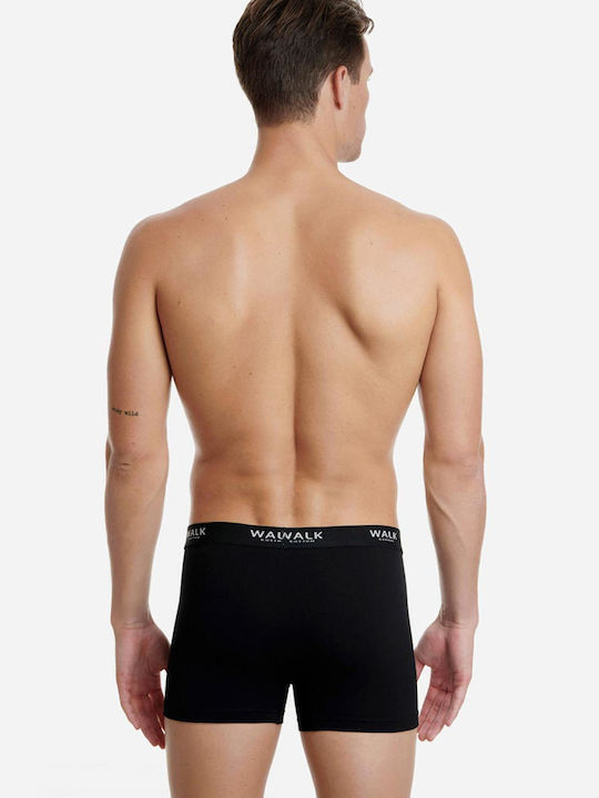 Walk Men's Boxers 2Pack White-black