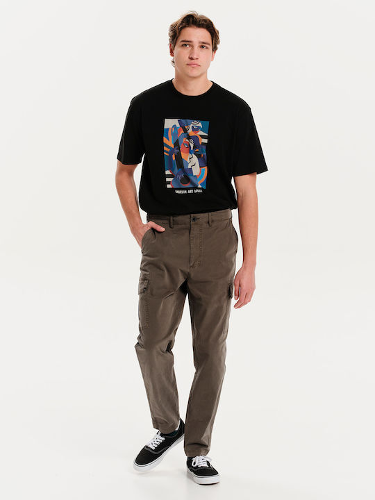 Trousers Cargo Elastic Khaki