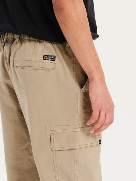 Hose Cargo Elastisch Beige