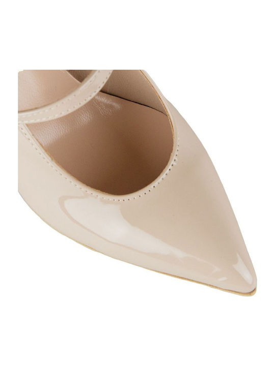 Pointed Toe Pink Heels with Strap