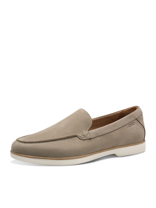 Men's Leather Moccasins Beige