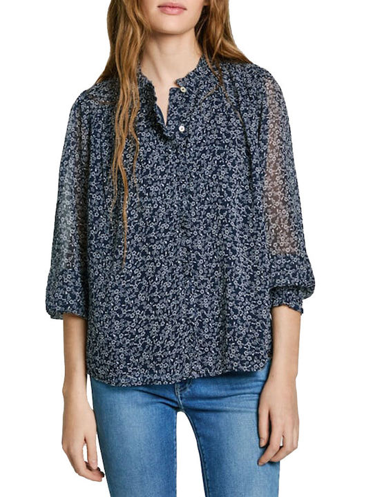 Pepe Jeans Women's Long Sleeve Shirt Blue