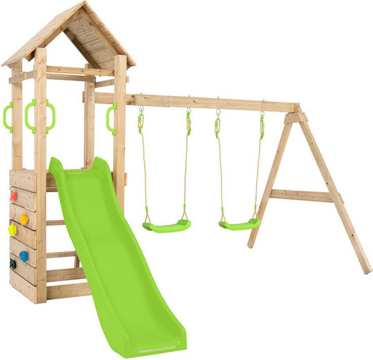 Tp Toys Holzturm mit Kletterfläche Braun