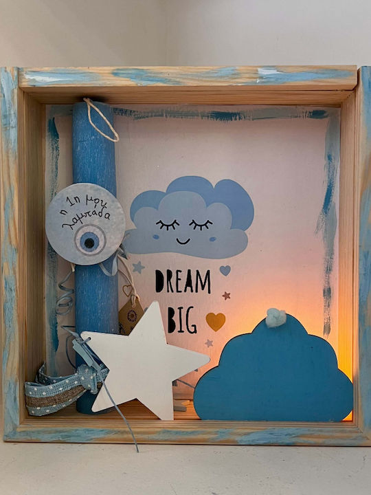 'My First Candle' Flat Asteraki-My First Set Illuminated Frame Blue