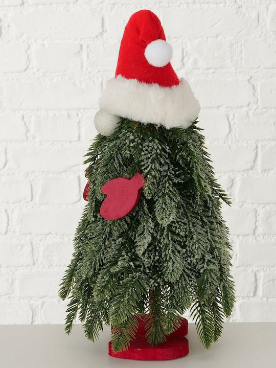 Saint Vassilis Figures Pine Branches Valerian Green Red White 24x20x47cm Polyester