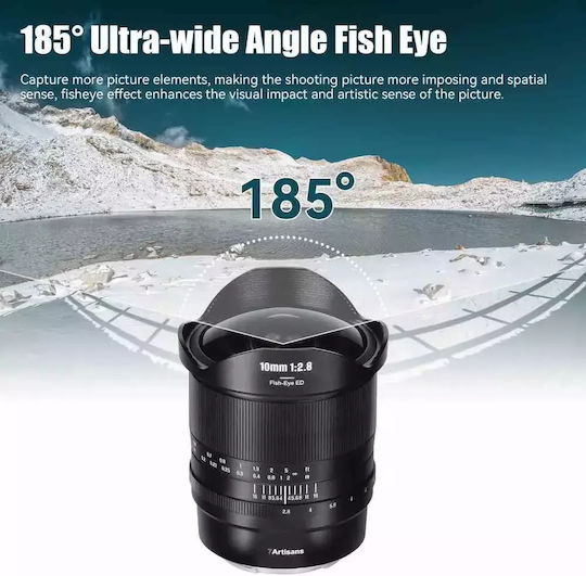 7artisans Full Frame Camera Lens Fisheye for Nikon Z Mount Black