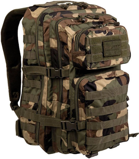 Mil-Tec Military Backpack Backpack made of Polyester Woodland Woodland 36lt