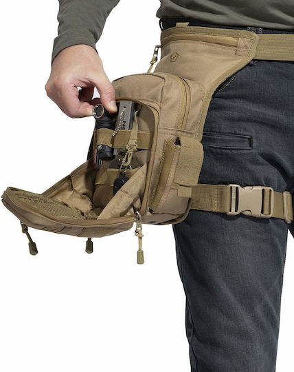 Pentagon Maxs 2.0 Military Pouch Thigh made of Polyester Khaki 3.7lt