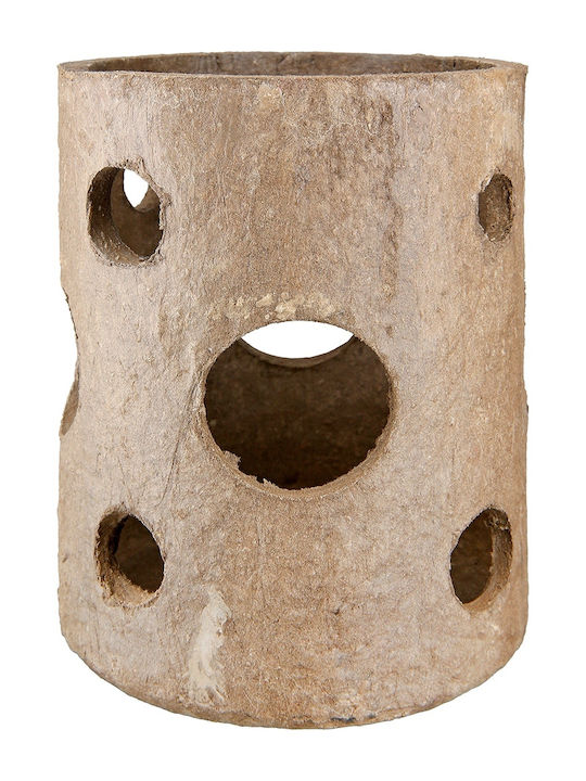 ArteLibre Κηροπήγιο Ξύλινο σε Καφέ Χρώμα 16.5x26.5x16εκ.
