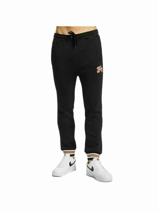 Varsity Παντελόνι Φόρμας με Λάστιχο Black