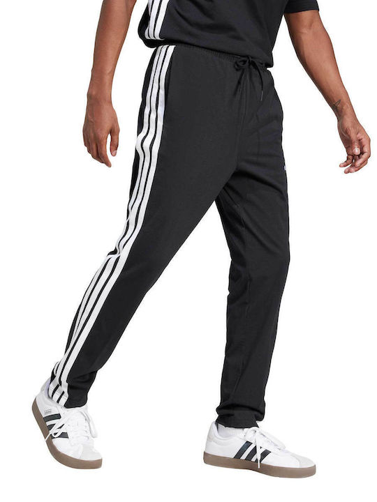 Essentials 3-Stripes Jogginghose ohne Gummizug Black