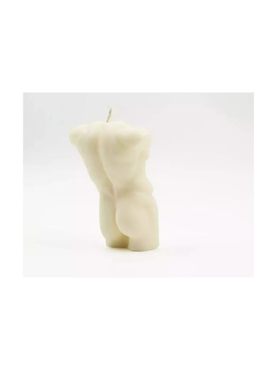Scented Soy Candle Male Body Timeless Torso Sandalwood Vanilla