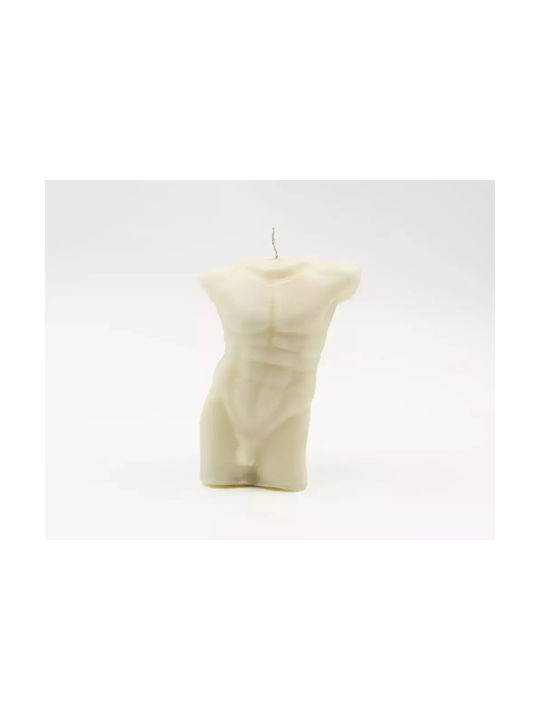 Aromatische Sojakerze Männlicher Körper Zeitloser Torso Frische Seife