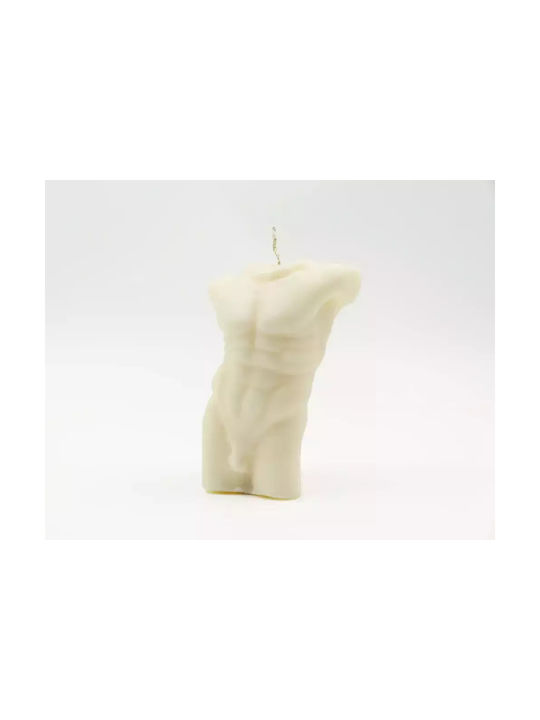 Aromatische Sojakerze Männlicher Körper Zeitloser Torso Frische Seife