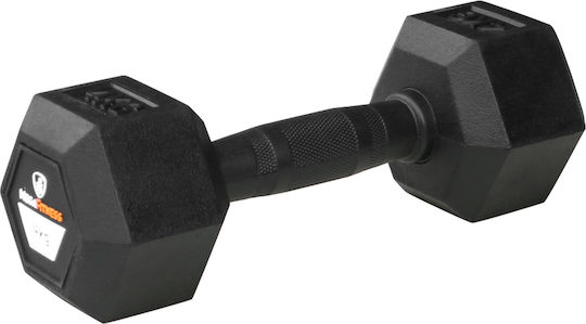 MegaFitness Dumbbell Hexagon Rubber 1 x 4kg