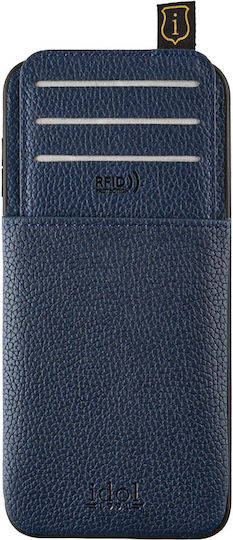 Idol 1991 Anti-rfid Wallet Leather Blue (Xiaomi 15)
