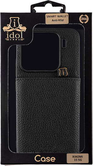 Idol 1991 Anti-rfid Wallet Δερμάτινο Μαύρο (Xiaomi 15)
