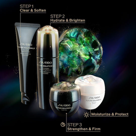Shiseido Future Solution LX Moisturizing & Anti-aging Serum Face with Vitamin C & Collagen for Radiance & Firming 50ml