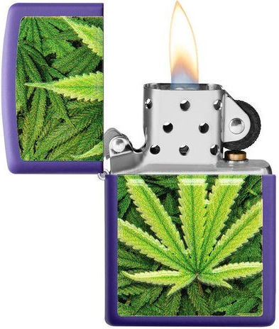 Zippo Brichetă Flacără Rezistent la vânt Cannabis
