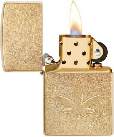 Zippo Brichetă Flacără Rezistent la vânt Cannabis