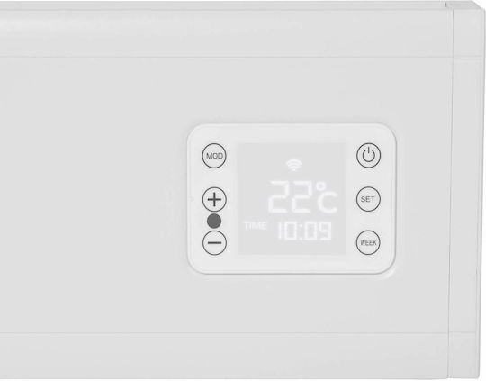 Eurom Θερμοπομπός Δαπέδου 1500W με Ηλεκτρονικό Θερμοστάτη 96.2x20cm Λευκός