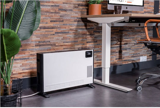 Eurom Safe-T-Convect Конвектор Подов 2400W с Електронен Термостат 68x42см Бял