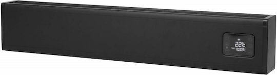 Eurom Konvektorheizung Boden 1500W mit elektronischem Thermostat 96.2x20cm Schwarz