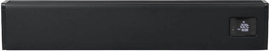 Eurom Konvektorheizung Boden 1500W mit elektronischem Thermostat 96.2x20cm Schwarz