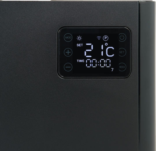Eurom Konvektorheizung Boden 1000W mit elektronischem Thermostat 61.5x45.8cm Schwarz