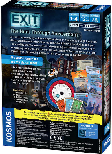 Επιτραπέζιο Παιχνίδι Exit 20: The Hunt Through Amsterdam (EN) Kosmos