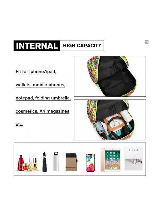 Miss Lulu Backpack Πράσινο