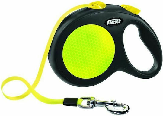 Flexi Leash New Classic L Tape 5m Up to 50kg Neon Yellow