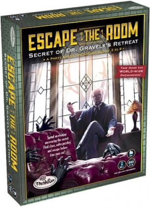Board Game Escape The Room Secret Of Dr Gravelys Retreat for 3-8 Players 13+ Years Old (EN) Think Fun