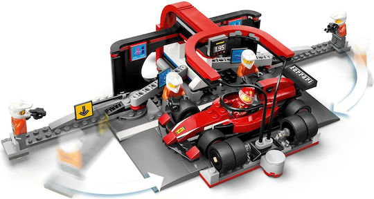 LEGO City F1 Pit Stop & Pit Crew with Ferrari Car for Ages 6+ 322 Pieces
